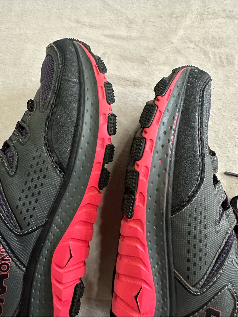 Women's Hoka One One Black Hiking Trail Running Shoes/Boots Size 7 - Picture 13 of 14